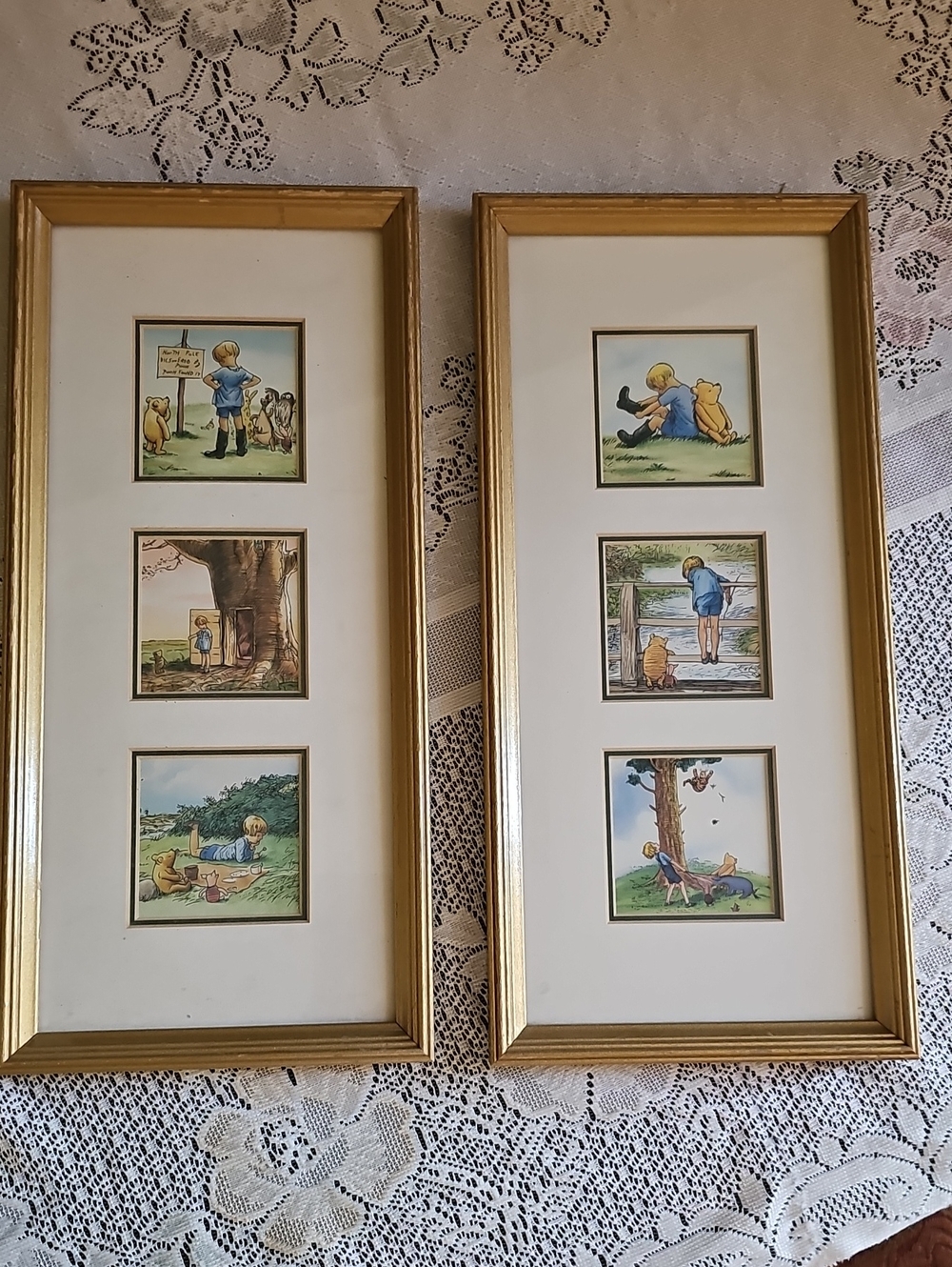 Gold Framed Classic Storybook Wall Art - Set of 2